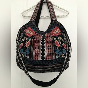 Johnny Was Velvet Tote